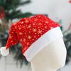3Pcs Christmas Hat Short Printed Headdress Festival Supplies Xmas Party Favor Costume Prop Creative Holiday Decoration