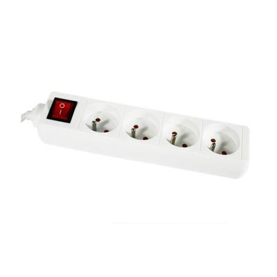 Power Strip - SILUMEN - 4 Outlets with Switch - White
