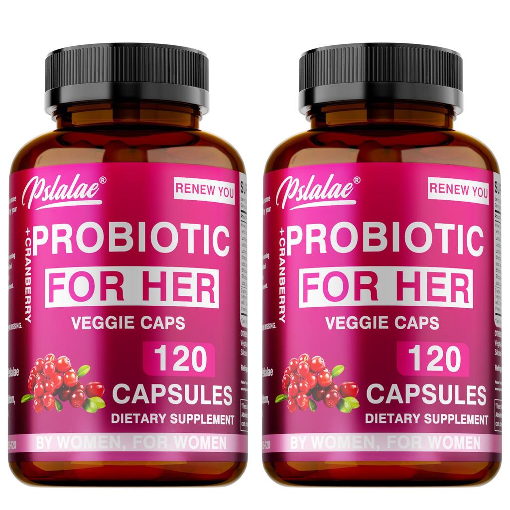 Pslalae - Probiotics & Cranberry Capsules - Health for the urinary, digestive, and immune systems
