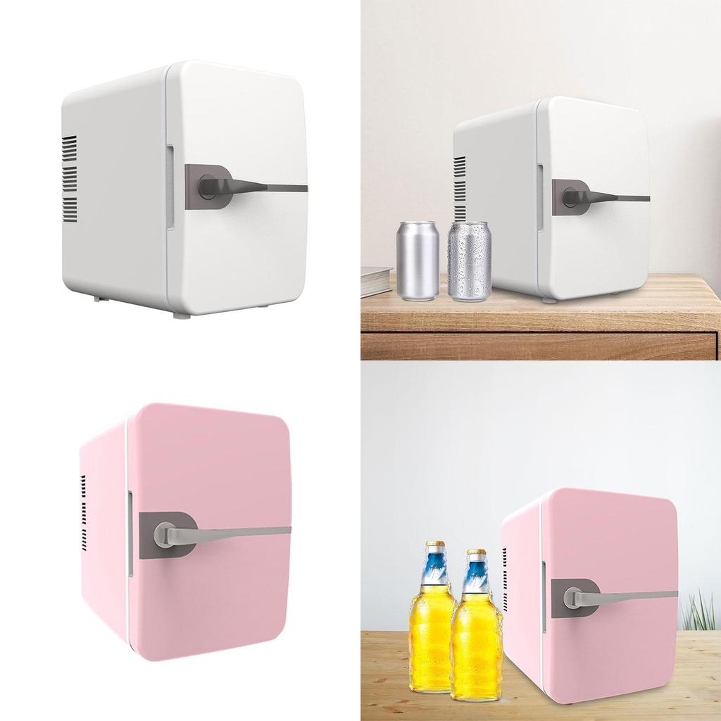4L Mini Fridge Beverage Refrigerator Adjustable Temperature Valentines Day Gifts