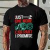 Mechanical Humor With I Promise One More Car Part Print Moto Men's T-shirt Casual Short Sleev