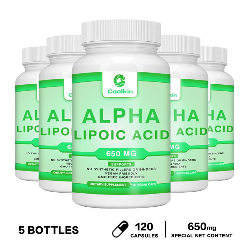 Coolkin is rich in alpha-lipoic acid, 650mg dietary supplement capsules, suitable for both men and women.