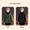 Chinese Winter Deer Velvet Coat with Fur Collar for Middle-Aged & Elderly Women