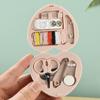 Portable Travel Mini Sewing Kit Buttons Pins Storage Boxes Handmade Diy Sewing Tools Scissor Thimble Needle Threads Box Set