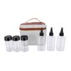 Camping Seasoning Kit Outdoor Seasoning Bottle Set Leak Proof PET Portable Seasoning Container with Storage Bag for