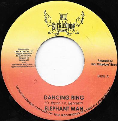 7inch Record ELEPHANT MAN - Dancing Ring NONE Kirkledove Reco Jamaica Reggae, Ska & Dub Used