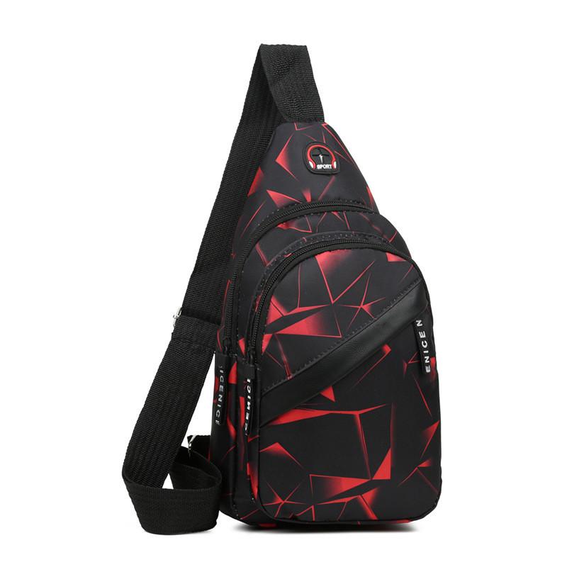 Oxford Fabric Men Chest Bag With Waterproof Construction For Casual Travel And Daily Use