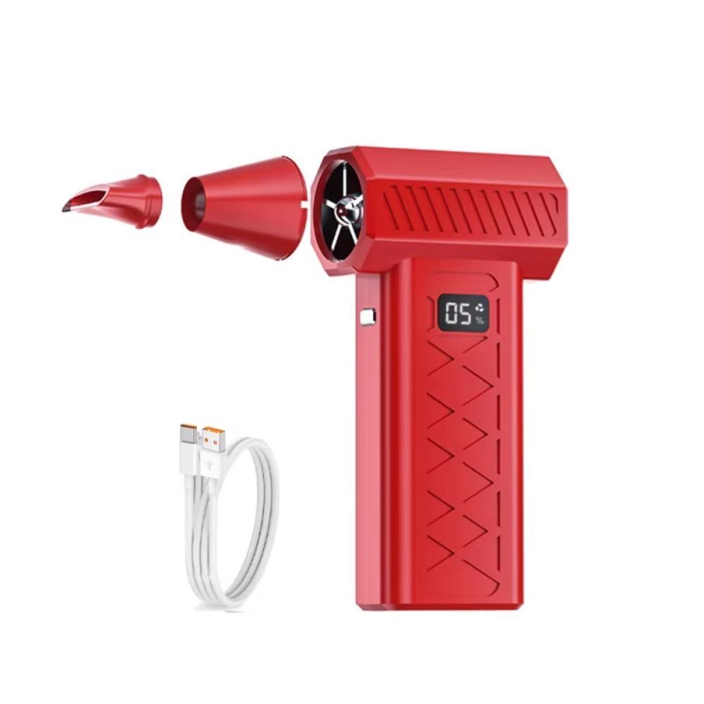 Powerful Dual Mode LED Blower 6-Speed Adjustable 130,000 RPM Mini Snow Blower Rechargeable Cordless Blower Home Cleaning