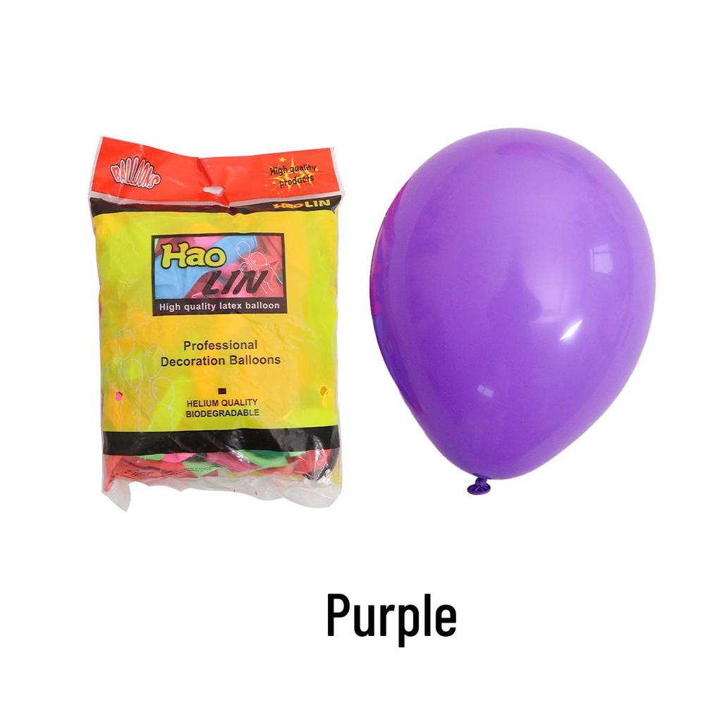12-Inch Matte Latex Balloons - 2.8g Round for Party Decor