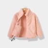 Winter Winter Kids Plush Coat Simple Fashion Children Solid Color Casual Outerwear Toddler Jacket