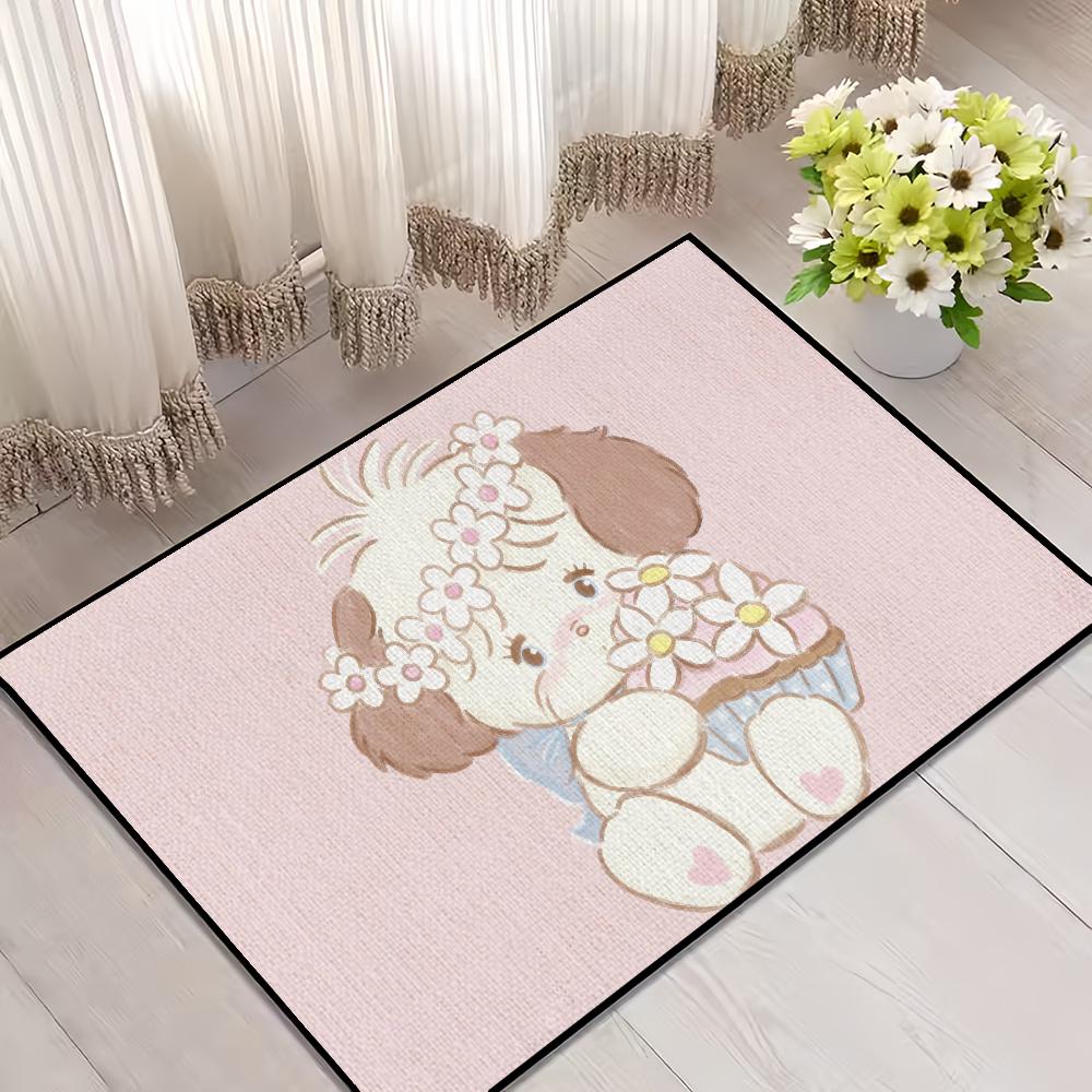 Small Carpet For House Bedroom Decoration Kitchen Bath Illustrations Super Absorbent M-Mikko Cute Rug Carpet Foot Non-slip