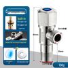Ruhan All-Copper Angle Stop Valve for Hot and Cold Water