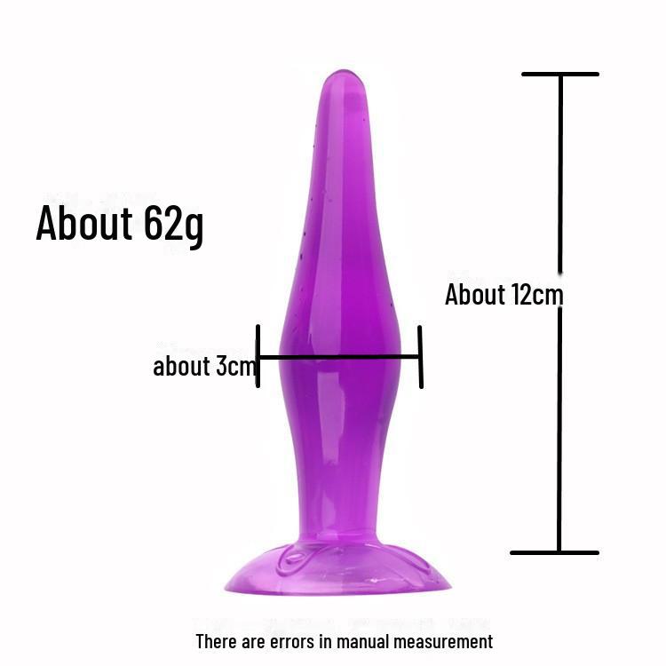 Silicone Soul Cone: Suction Cup Anal Plug Set (Large, Medium, Small) - Soft Rubber Adult Toys.
