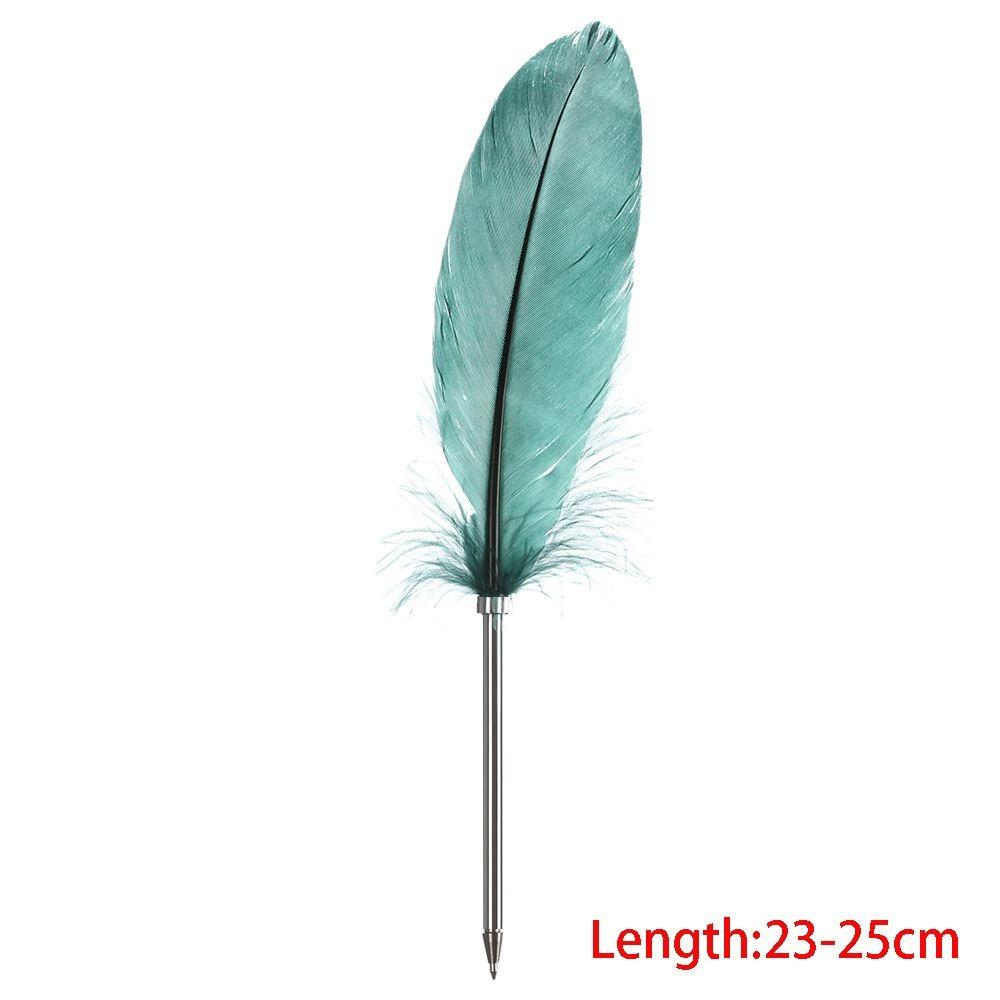 Feather Ballpoint pen Colorful Feather Pen Portable Writing pen Office