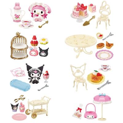 Sanrio My Melody Kuromi Sweet Tea Party 1 DOOS H115 x B70 x D50mm Gemaakt van ABS Re-ment Ca.. PVC-materiaal,