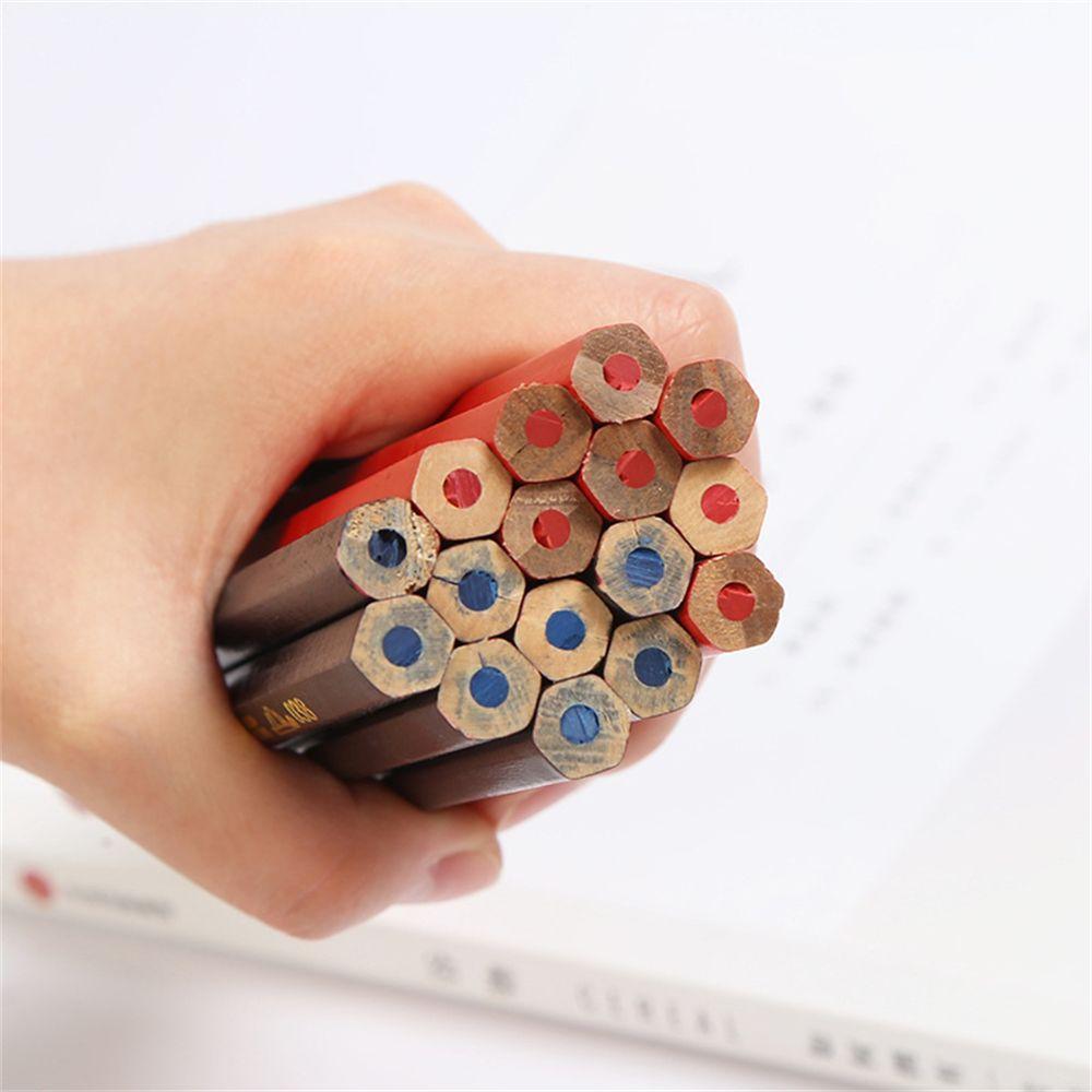 Stationery Writing Supplies Double Colored Pencils Mark Pencil Carpenter Pencils Drawing Pencil