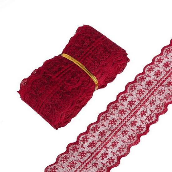 10m Embroidered Lace Trim Ribbon Band Clothes Handicraft DIY Sewing Decoration