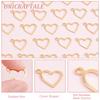 304 Stainless Steel Charms Hollow Heart Golden 10x13.7x1mm Hole: 1mm 100pcs/box