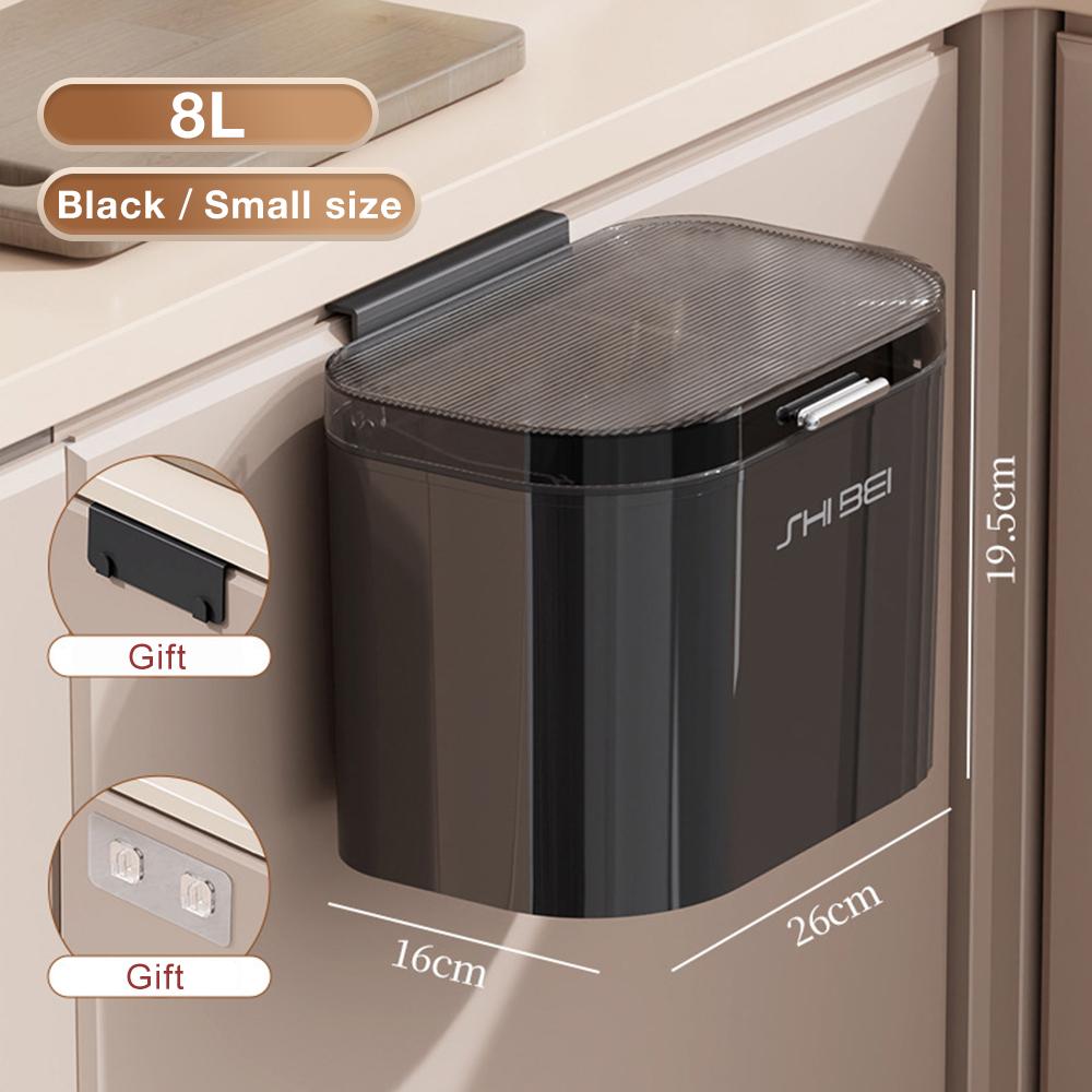 

8/10 л кухонная мусорная корзина с крышкой настенное мусорное ведро мусорные баки мусорные баки мусорный бак ведро для хранения кухонные принадлежности