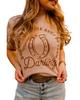 Azura Exchange Darling Letter Graphic Print T-Shirt