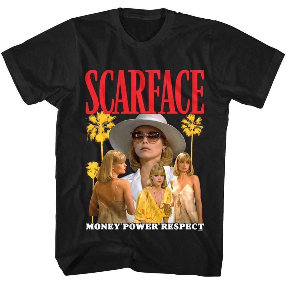 Scarface Elvira Money Power Respect Men T Shirt XXL