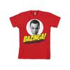 Officially Licensed TBBT Bazinga Sheldons Head Men's T-Shirt S-XXL Sizes