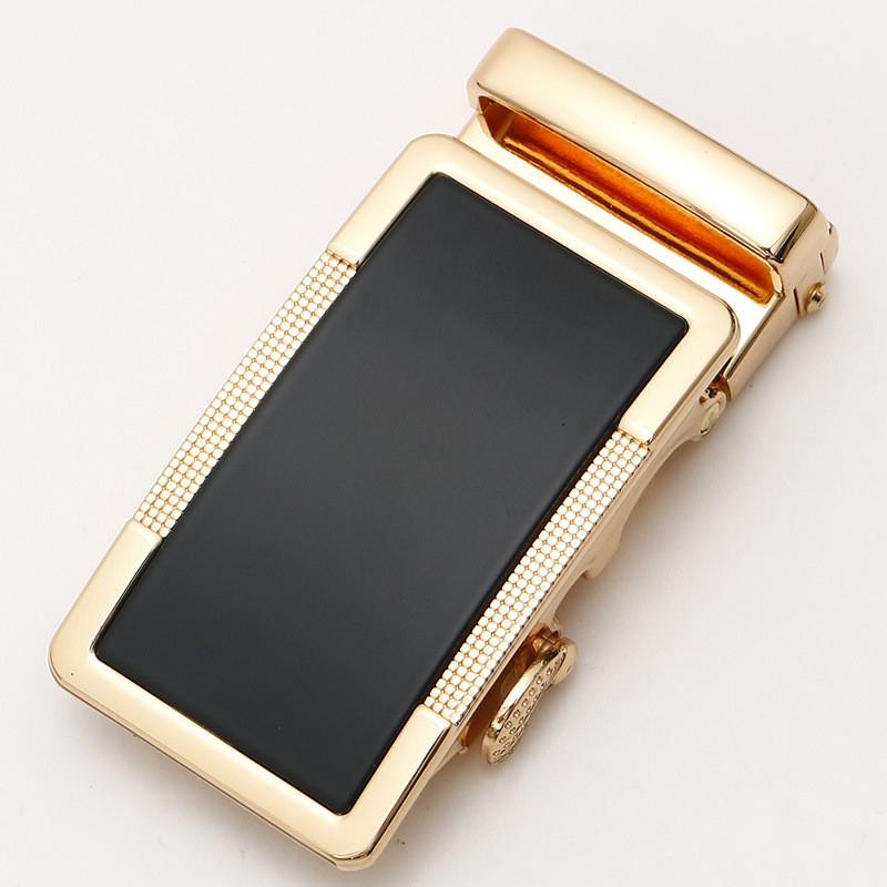 Mens Fashionable 35cm Automatic Buckle Waist Belt Durable Metal Design For Business Casual Or
