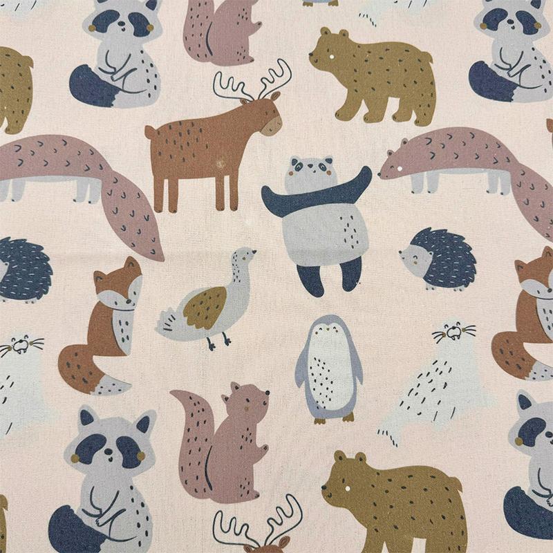 0.5m Encrypt Cotton Linen Children's Day Theme Style Fabric for Tablecloths Door Curtains Decorative Cloth Handmade DIY Fabrics