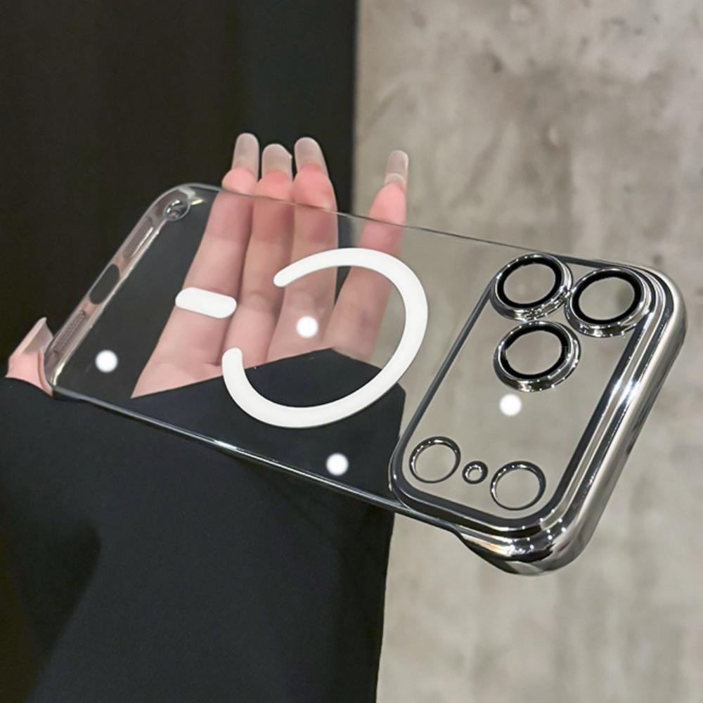 

Ultra Thin Frameless For Magsafe Case For Apple iPhone 17 Air 16 15 14 13 12 11 Pro Max Plus 17 ProMax Magnetic Cooling Cover iPhone 16 Pro Max