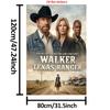 Customize 2D Crime Western TV Series W-Walker Texas Ranger Seasons Drama 1pc Printed Flannel Blanket, Suitable for All Seasons,