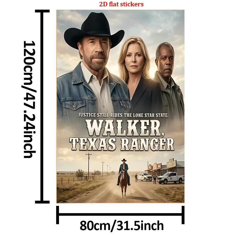 Customize 2D Crime Western TV Series W-Walker Texas Ranger Seasons Drama 1pc Printed Flannel Blanket, Suitable for All Seasons,