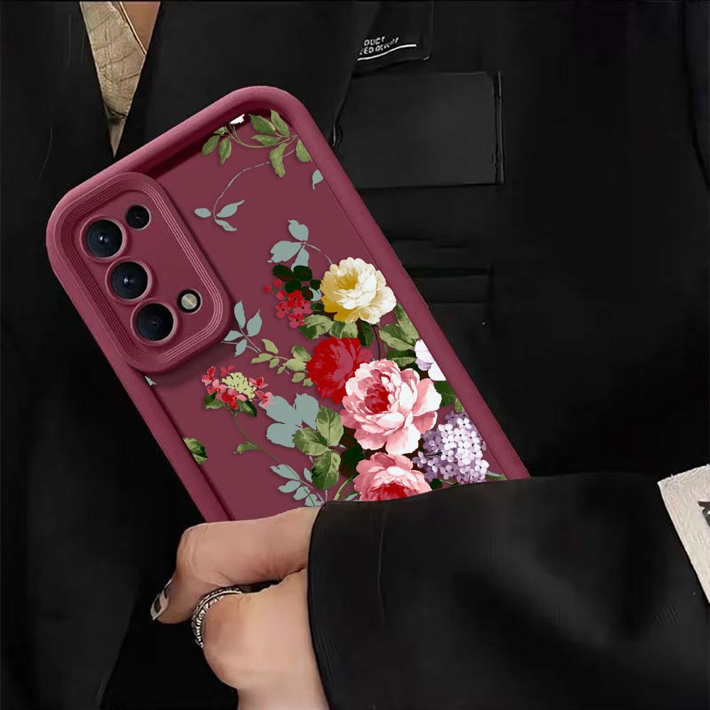 Beautiful Purple Flowers Cover Phone Case For Oneplus 8T 9R 10R 11 12 13 13T 15 NORD ACE CE 2 3 4 5 6 LITE TPU Case DIY Shell