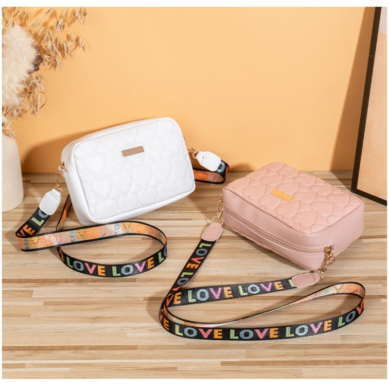 Heart shaped Embroidered Bag S Small Bag Daily Versatile Crossbody Bag Shoulder Bag