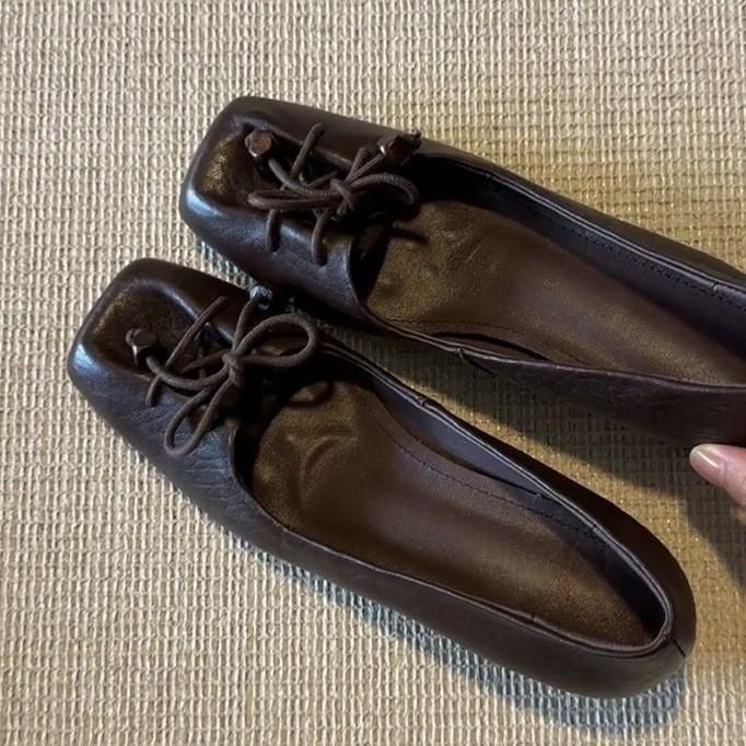 Retro square head bow inner height increase Mary Jane shoes shallow mouth one pedal commuter shoes