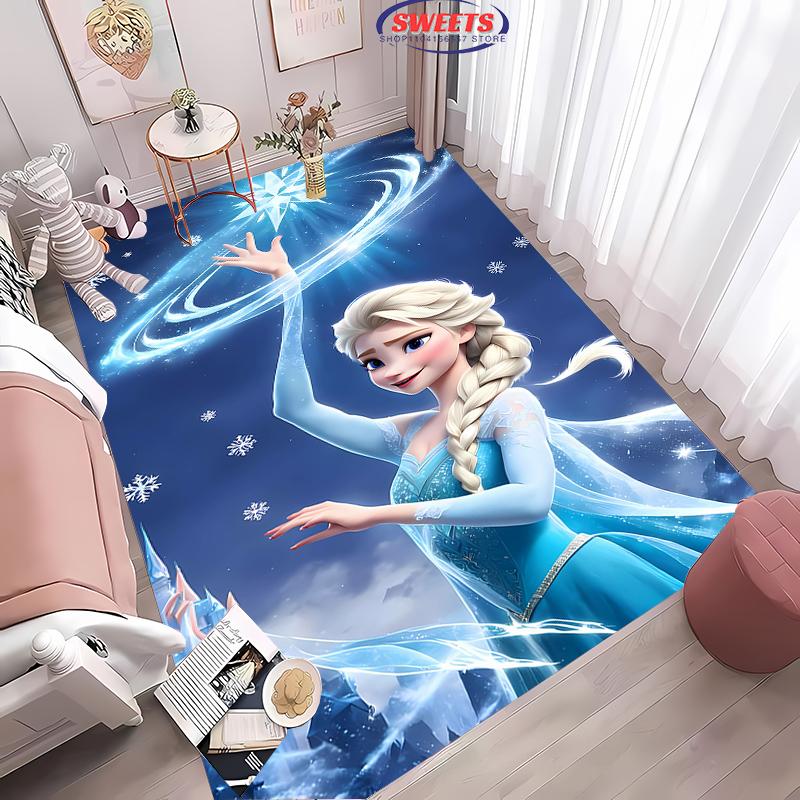 

Disney Крижане серце Ельза Магічний Крижаний Килим для Декору Кімнати Красивої Дівчинки Килим Килимок для Дивана 17 Стилів на Вибір, Теплий Подарунок для Дітей Дівчини 100*120cm