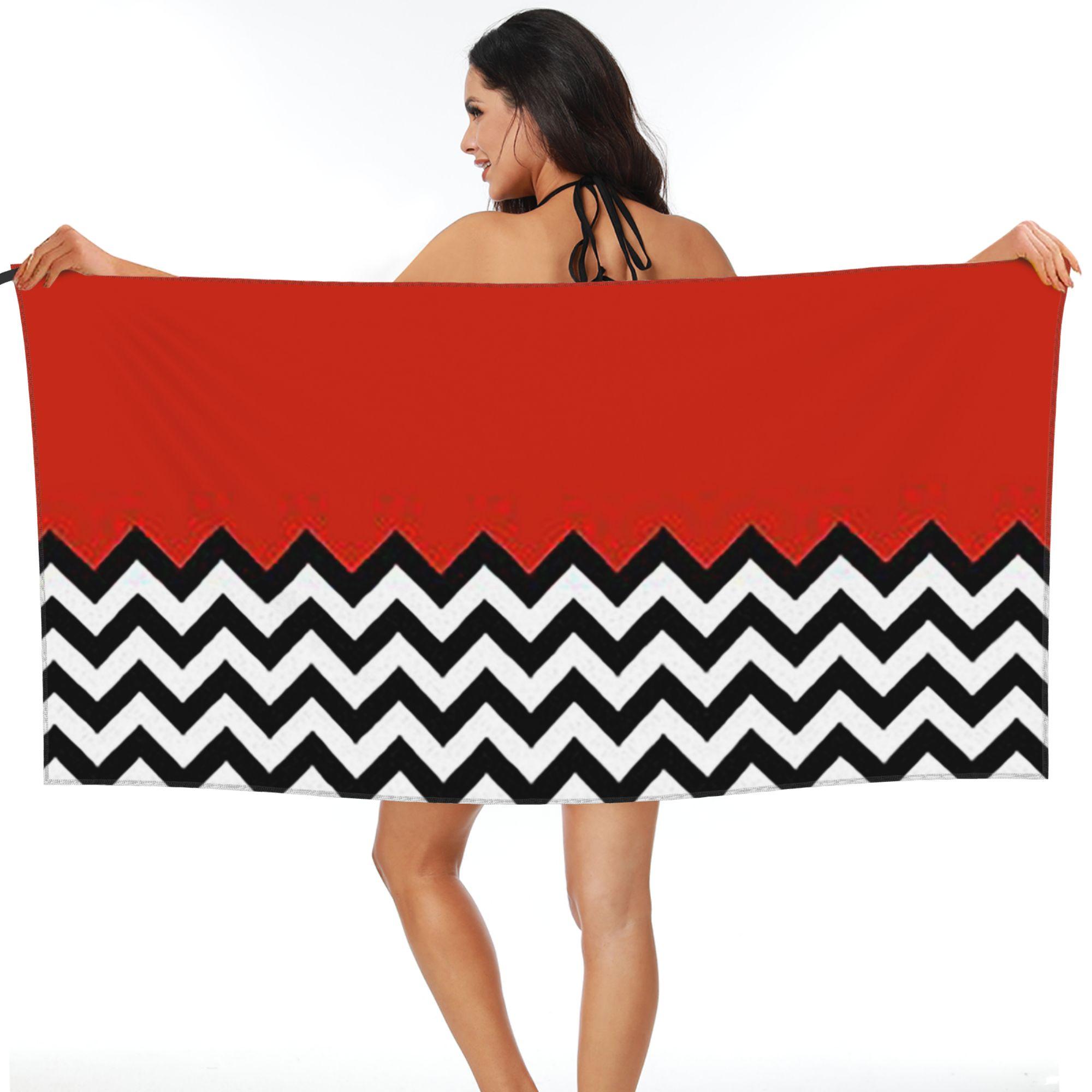 Black Lodge Twin Peaks Inspired Graphic Beach Towel Soft Microfiber Quick Dry Absorbent Quick Towels For Yoga 70x140 cm