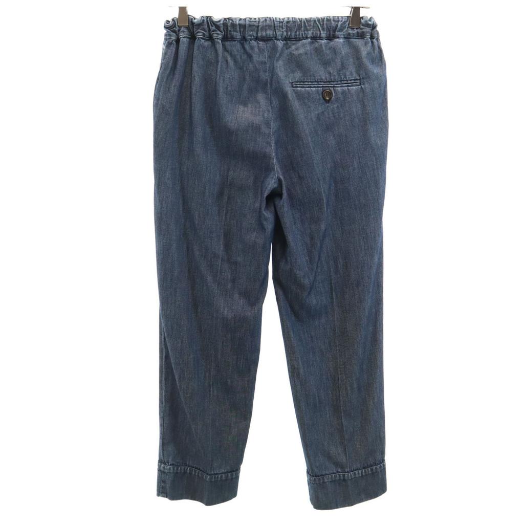 MIUMIU made in Italy Denim-like Easy Ankle pants 38 Navy Women Used