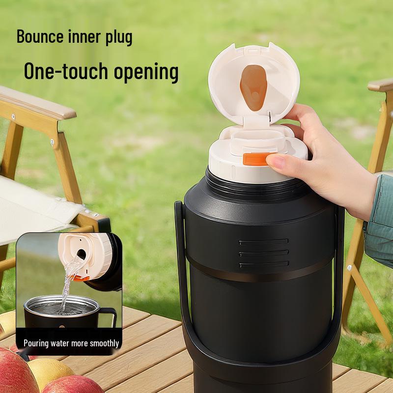 Large Capacity 316 Stainless Steel Insulated Thermos Flask with Portable Design for Outdoor and Travel Use