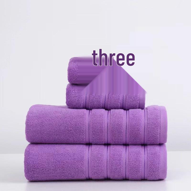 Five-Star Quality Cotton Towel Set – Thick, Soft, Absorbent Bath and Face Towels, 3-Piece Set
