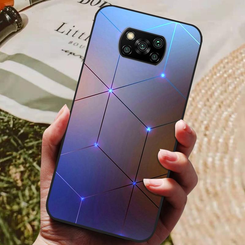 Pour Xiaomi Poco X3 NFC Coque Silicone Souple TPU Housse de Téléphone Pour Xiaomi Poco X3 NFC Coque X 3 NFC Marbre Bumper Protecteur