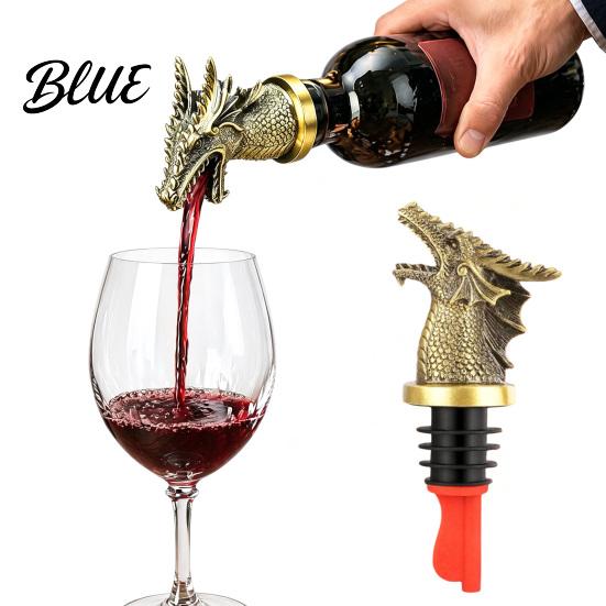 Bar Accessories for Wine Lovers Dragon Head Pourer And Stopper Resin Spout Liquor Champagne Bottle Sealer Bottles Reusable Preservation Whiskey