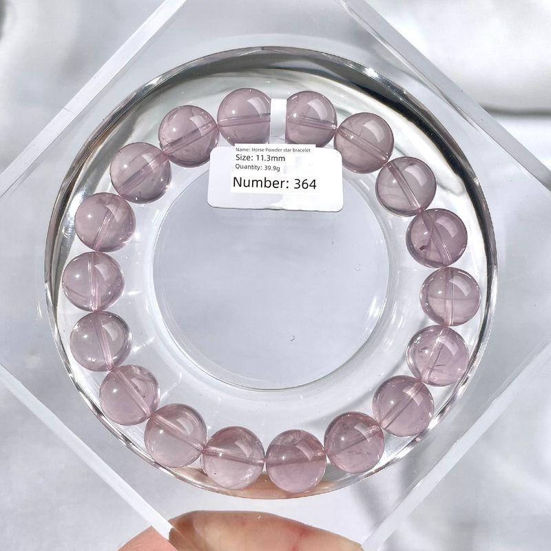 

Natural Pink Crystal Bracelet Mozambique Starlight Pink Ross Quartz Crystal Ornament Horse powder Starlight 11.3mm#364
