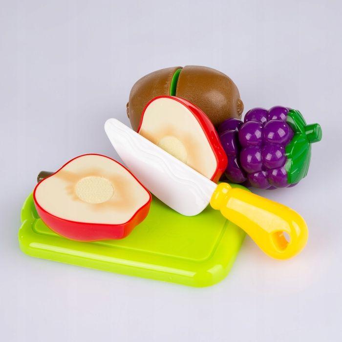 Panier de courses enfant avec fruits et légumes à scratch et balance, 15 pièces - Kinderplay (KP6853)