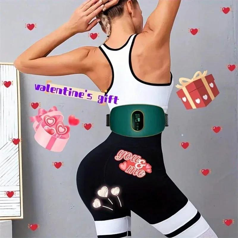Electric slimming device with light therapy for large belly, body shaping, fat burning and abdominal massage