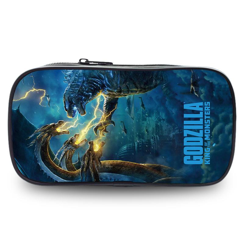 Godzilla Wars King Kong Pencil Case Stationery Case Pencil Case Student Office Pencil Bag Student Pencil Bag Stationery Storage Bag