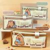 Large-capacity Capybara Pencil Case Storage Box Capybara Pencil Bag Capybara Pen Pouch  Stationery