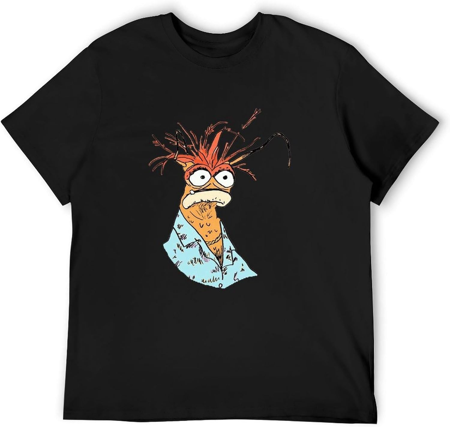 Pepe The King Prawn. T-Shirt Short Sleeve Short Sleeve Tee Funny T Shirt Mens T Shirt Black M чёрный