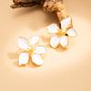 Elegant Minimalist Ins Oil Drop Flower Earrings, Fashion Elegant Alloy Ear Studs For Women