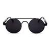 Metal Round Steampunk Rimless Sunglasses