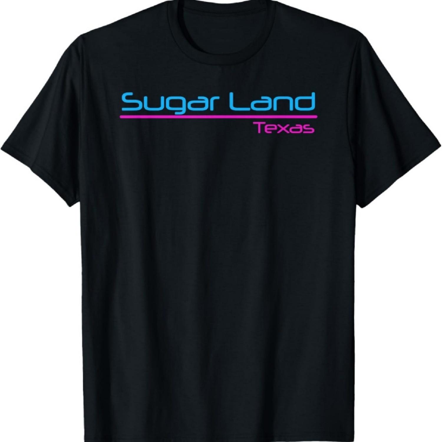 Ретро футболка Sugar Land, Техас XXXXXL чёрный